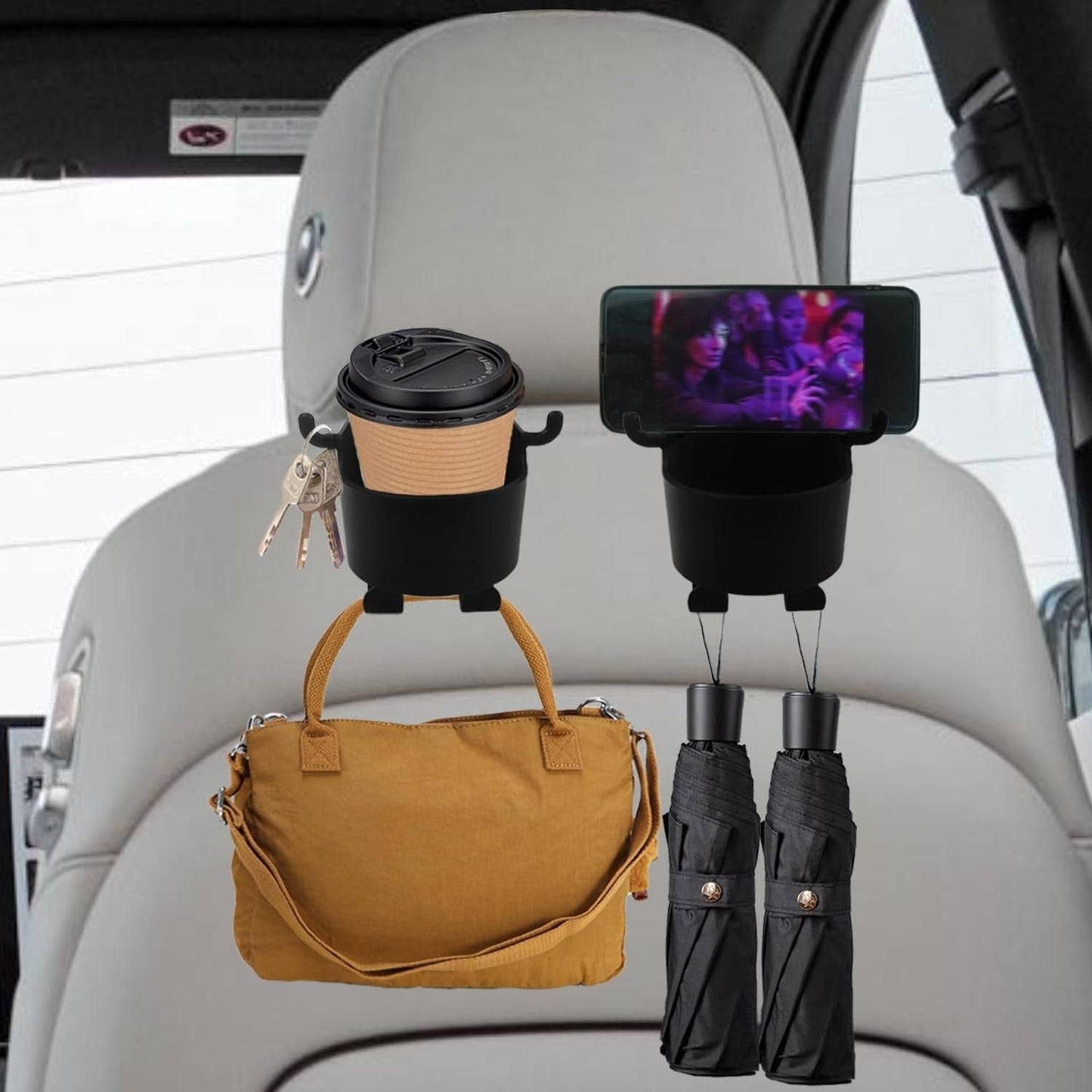 Multifunctional Hanging Storage Cup & Mobile Holder (Pack of 2) mkp0fp-jd