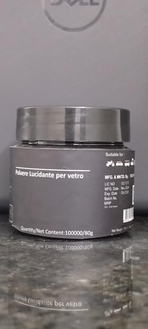 Polvere Lucidante Per Vetro Car Glass Polishing Powder 80g (Pack of 2) mkp0fp-jd