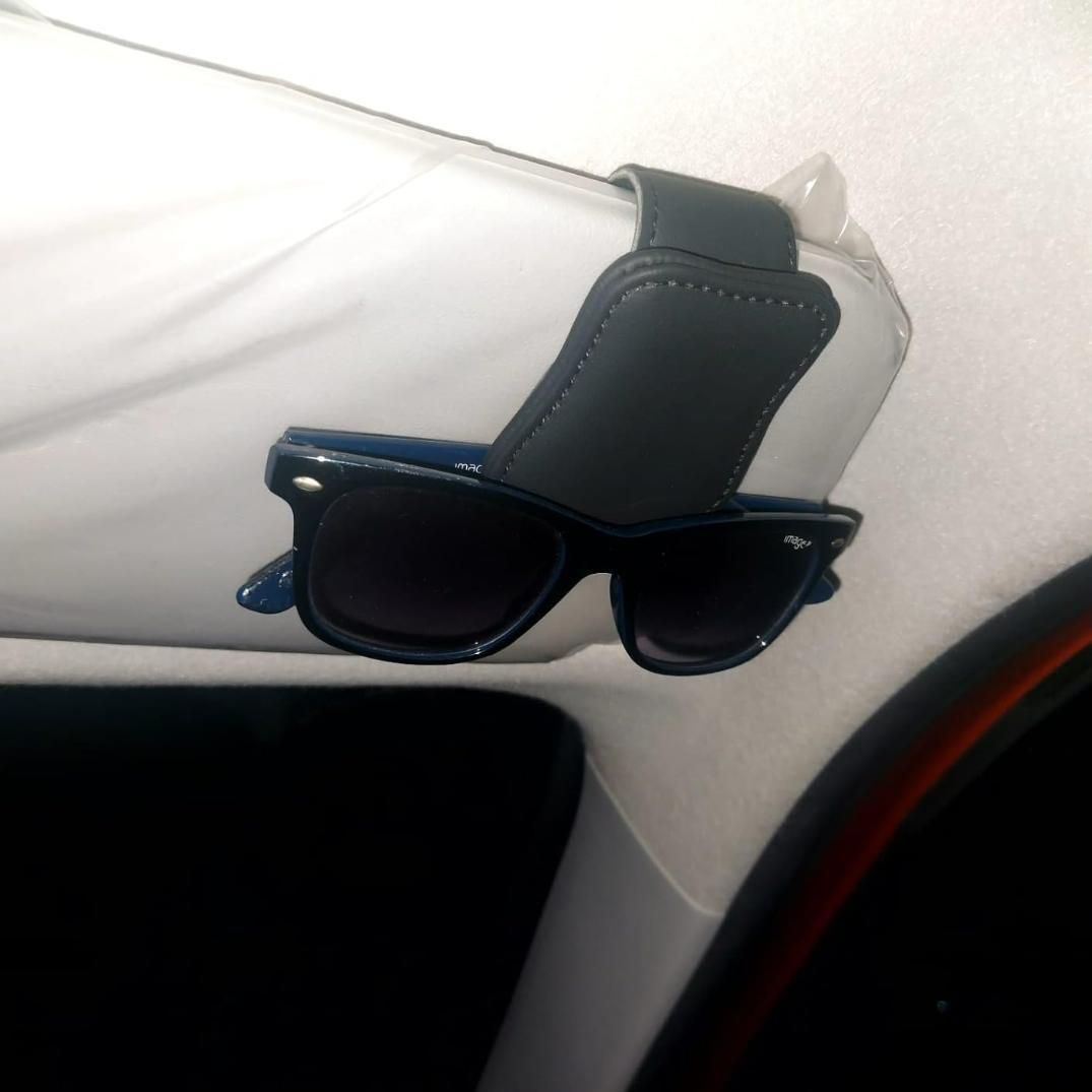 Automaze Leather Car Visor Sunglass Holder - Clip for Car mkp0fp-jd