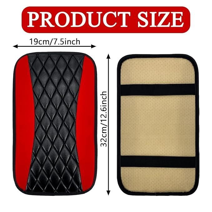 Leather Waterproof Armrest Seat Box Cover Pad Protector(Pack Of 2) mkp0fp-jd