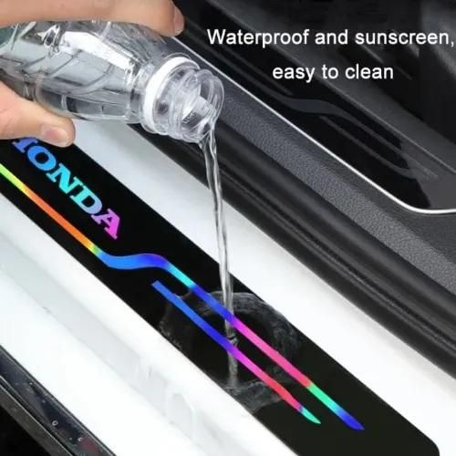 Black And Neon Car Door Entry Guard (Pack of 4) mkp0fp-jd