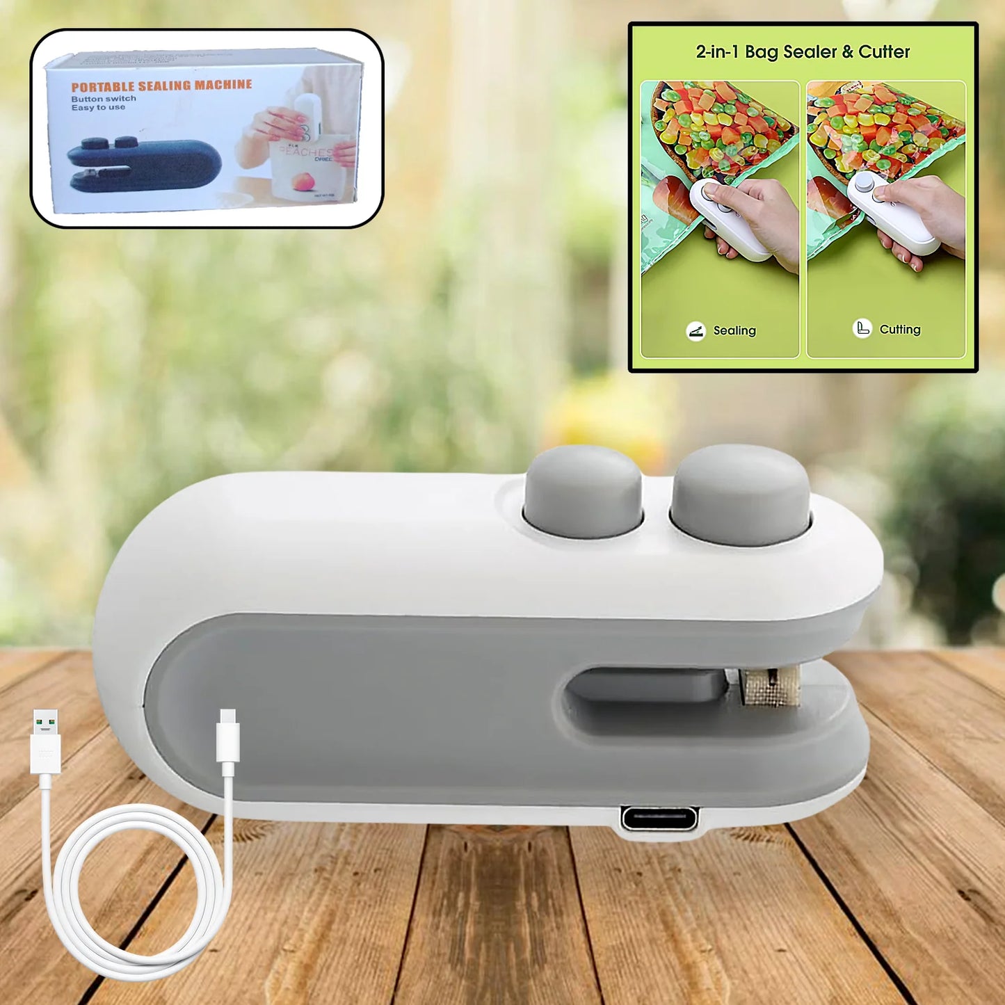 Portable Mini Sealing Machine for Airtight Bag Sealing | Battery Operated 🔥