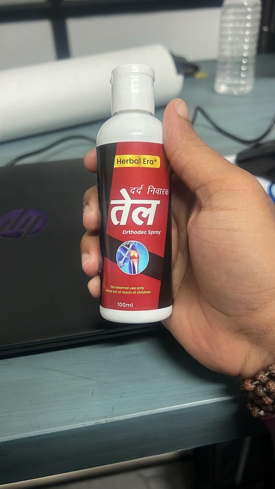 Herbal Era Dard Nivarak Spray Tel 100ml - Natural Pain Relief Formula (Pack of 2) mkp0fp-jd