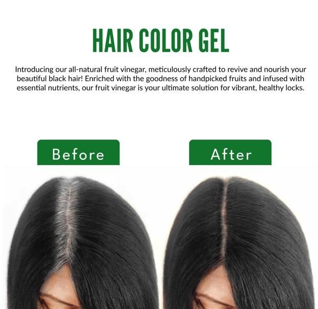 Hair Color Gel - 100% Gray Hair Coverage 125ML (Pack of 2) mkp0fp-jd