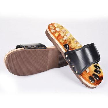 Acupressure Natural Stone Slippers (Red) mkp0fp-jd
