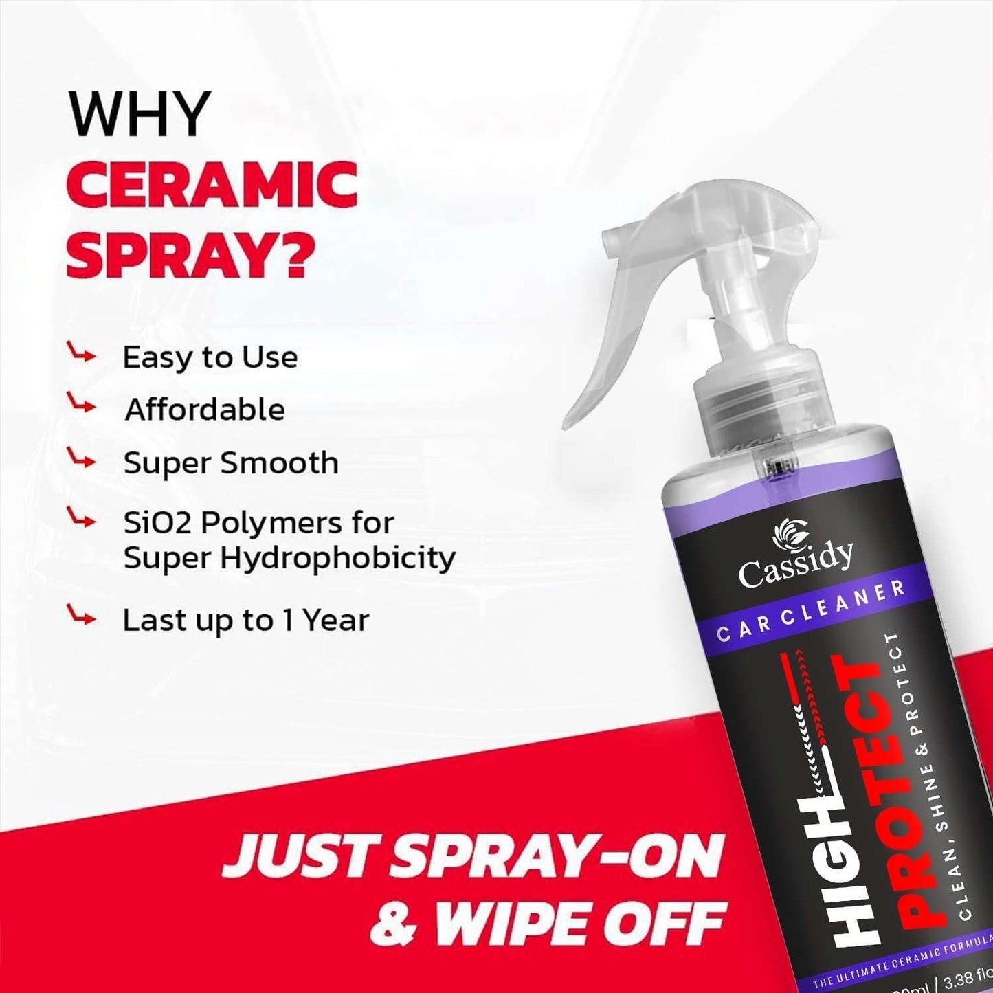 CASSIDY Car Cleaner 100ml (Pack of 2) mkp0fp-jd