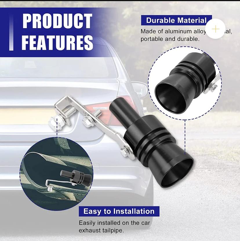 Sound Simulator Car Turbo Sound Whistle Muffler Vehicle Refit Device Exhaust Pipe Turbo Sound Whistle Auto Accessories mkp0fp-jd