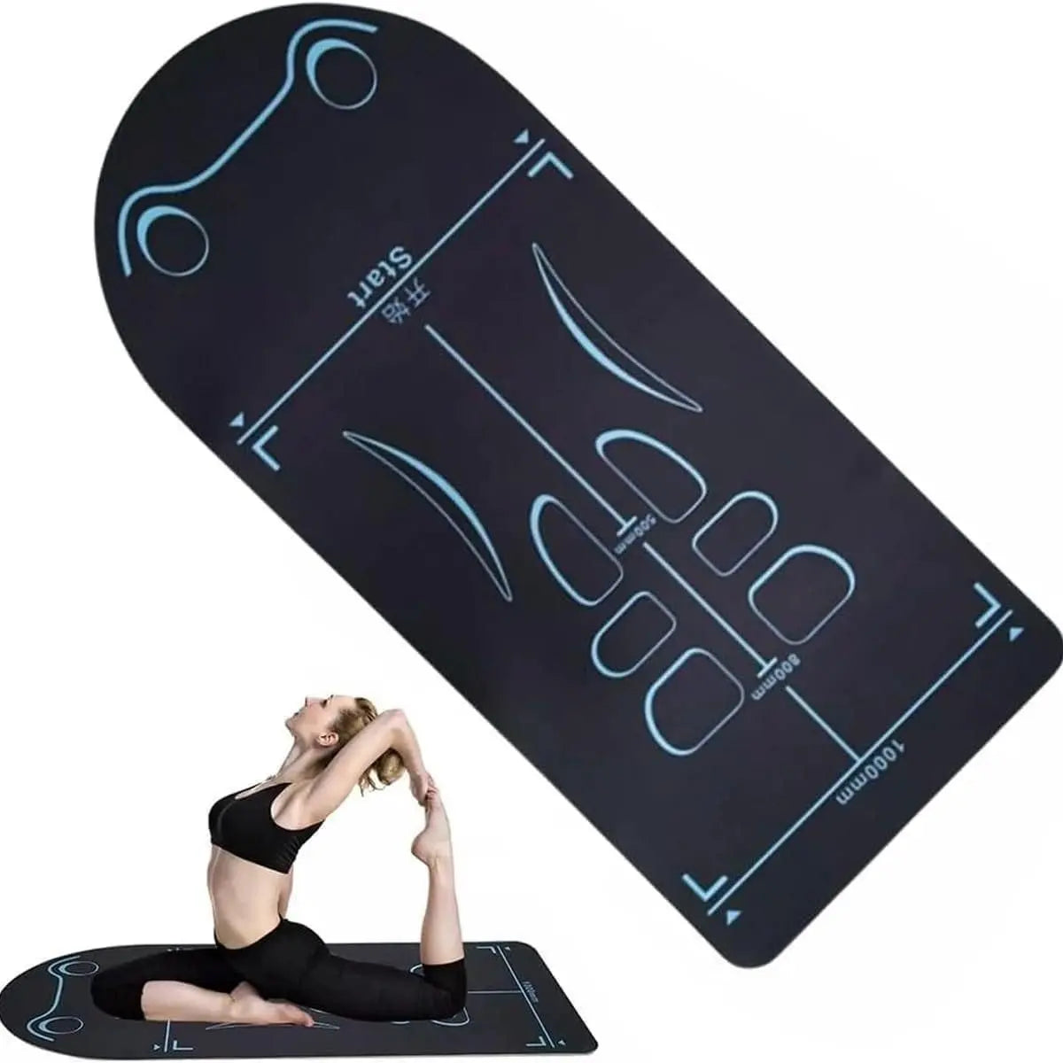 Non-Slip Yoga Mat with Asana Guide Lines (Pack of 1) mkp0fp-jd