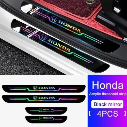 Black And Neon Car Door Entry Guard (Pack of 4) mkp0fp-jd