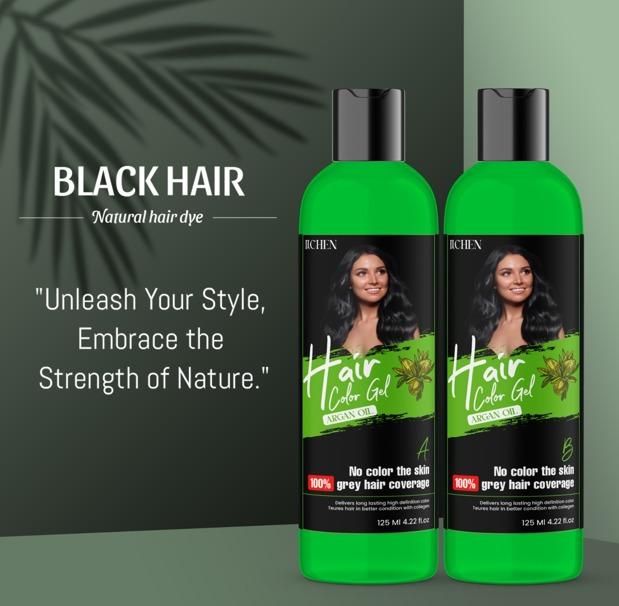 Hair Color Gel - 100% Gray Hair Coverage 125ML (Pack of 2) mkp0fp-jd
