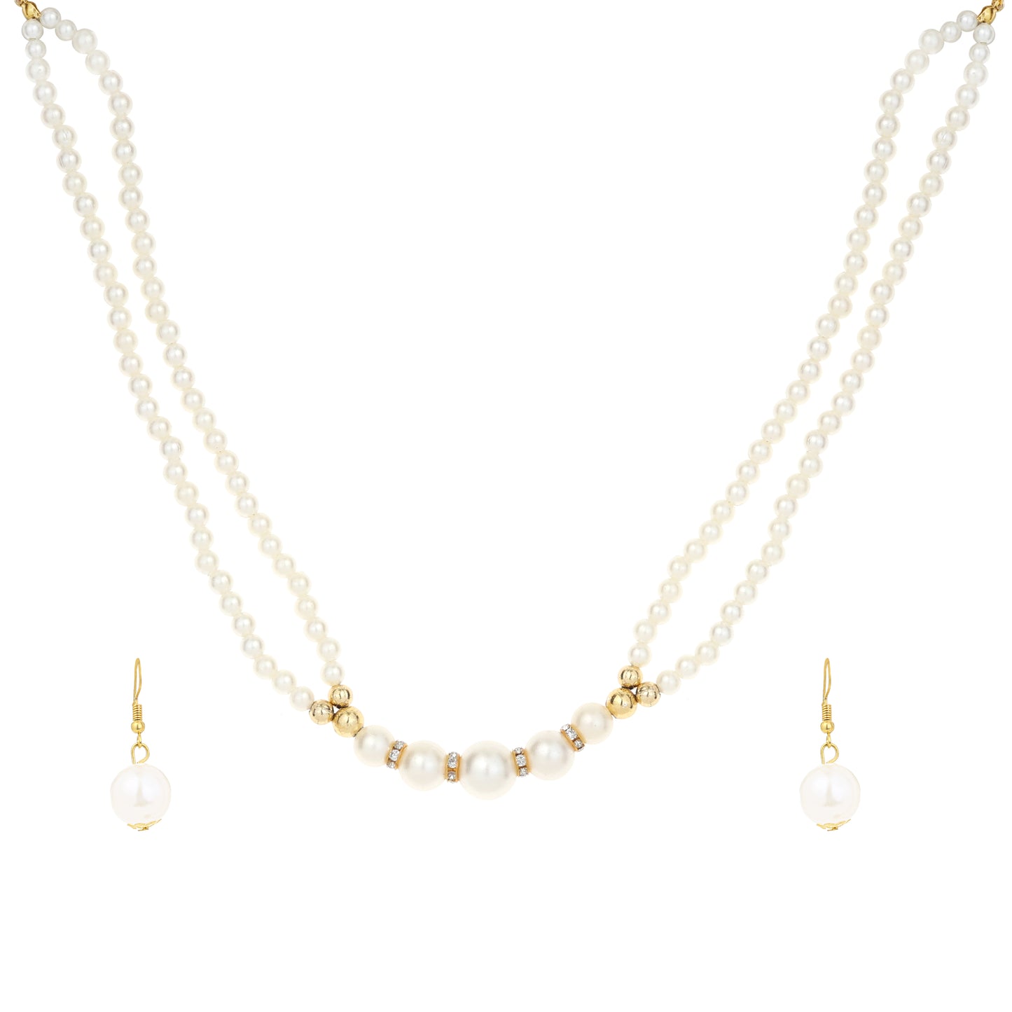 Vintage stunning classic WEDDING PEARL and crystal NECKLACE