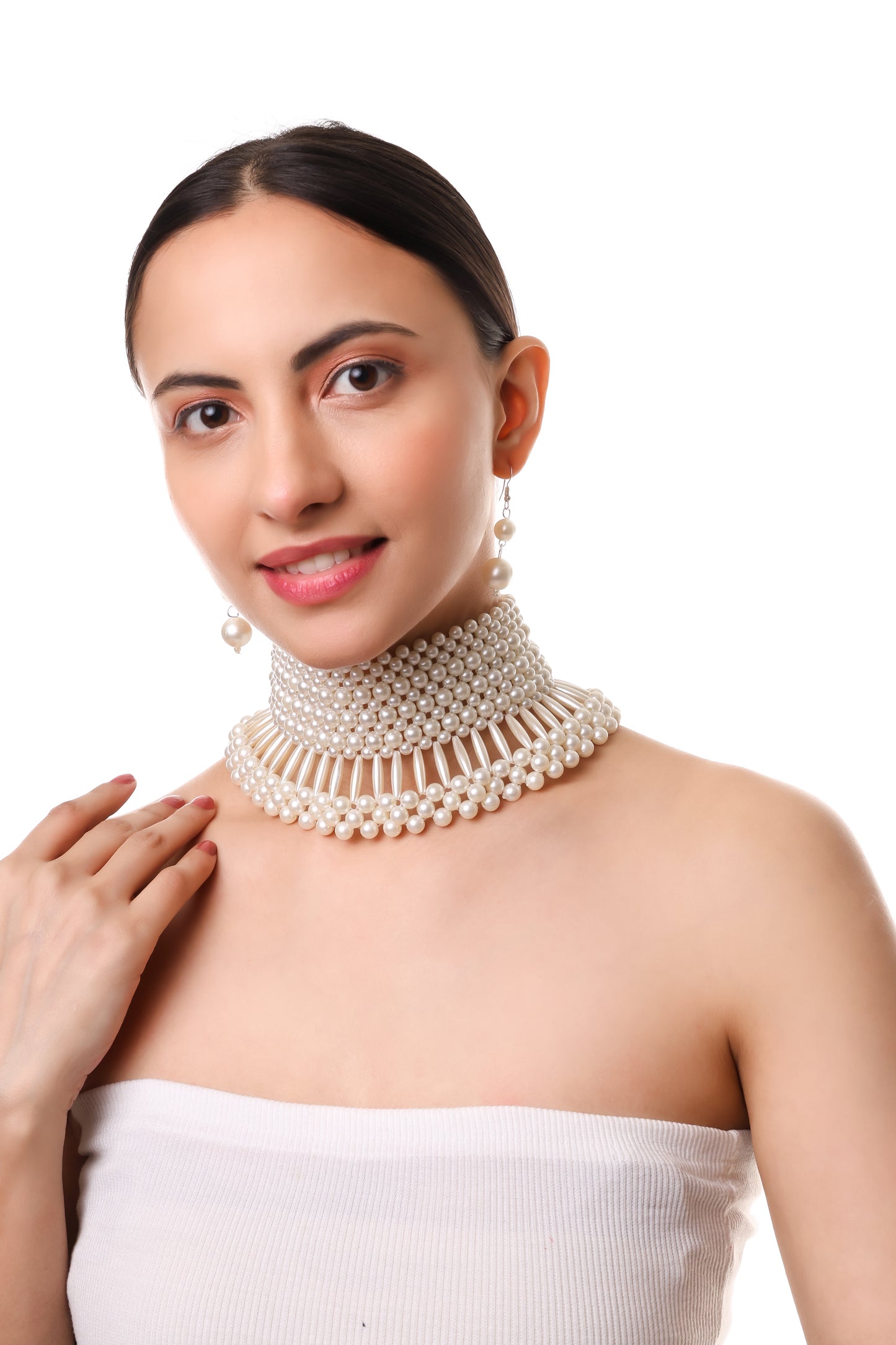 New Trending Designer Pearl Necklace Set for Women