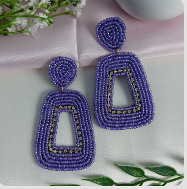 Handmade Beaded Earrings Seed Bead Earring