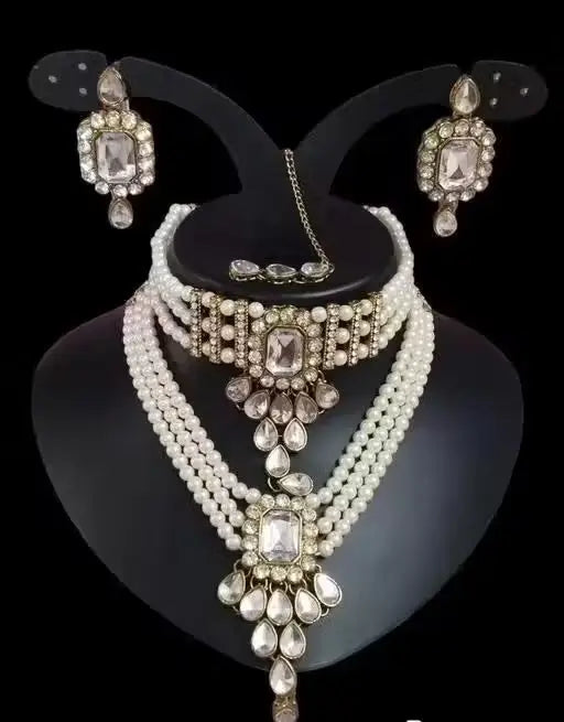 Kundan Pearl Moti combo set miso