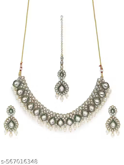 JYONA Dazzling Gold Kundan Jewellery Set 🛍️ swatistore.com