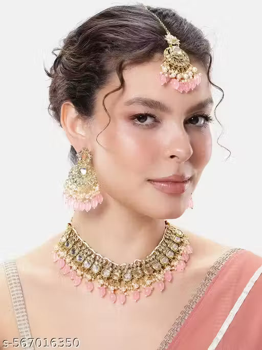 JYONA Dazzling Gold Kundan Jewellery Set 🛍️ swatistore.com