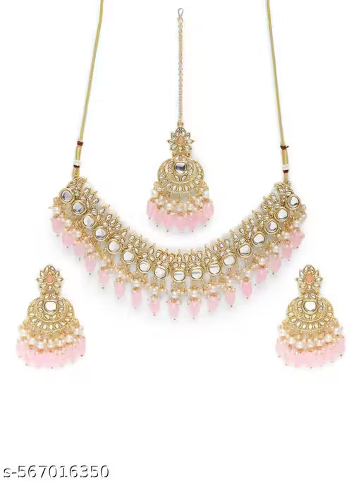 JYONA Dazzling Gold Kundan Jewellery Set 🛍️ swatistore.com