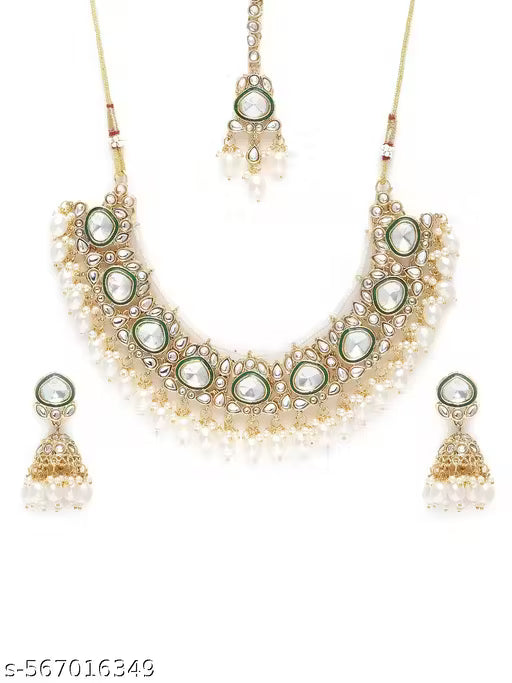 JYONA Dazzling Gold Kundan Jewellery Set 🛍️ swatistore.com