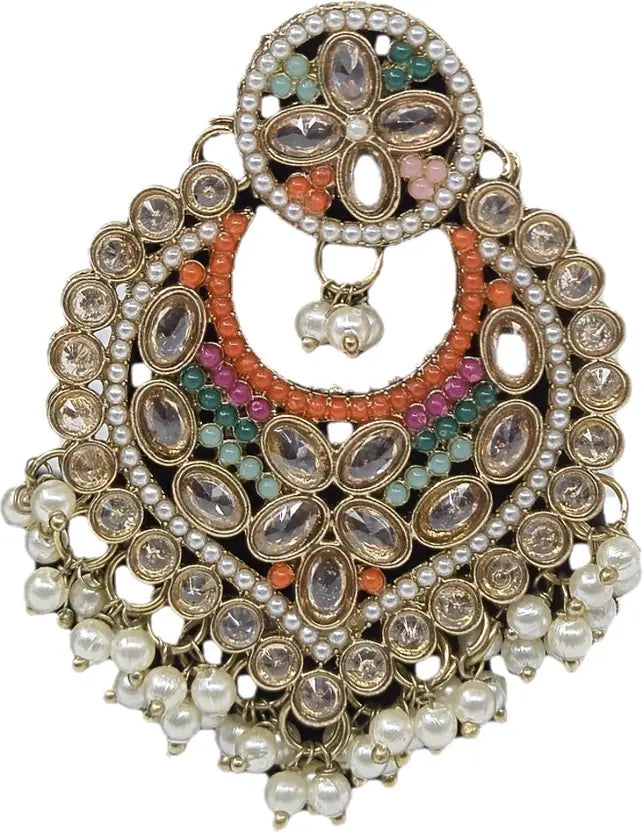 Brass Multicolor Jewel Set  (Pack of 4)