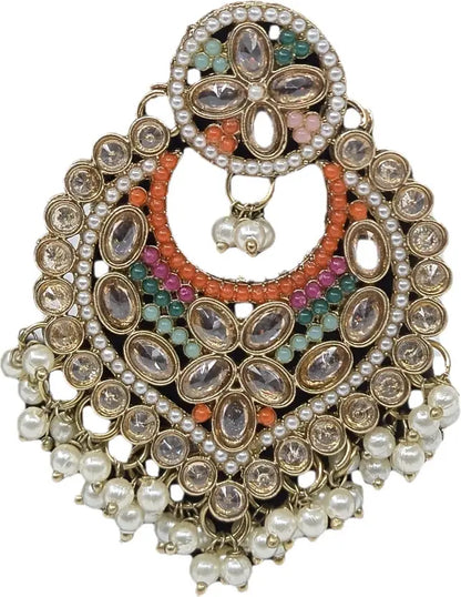 Brass Multicolor Jewel Set  (Pack of 4)