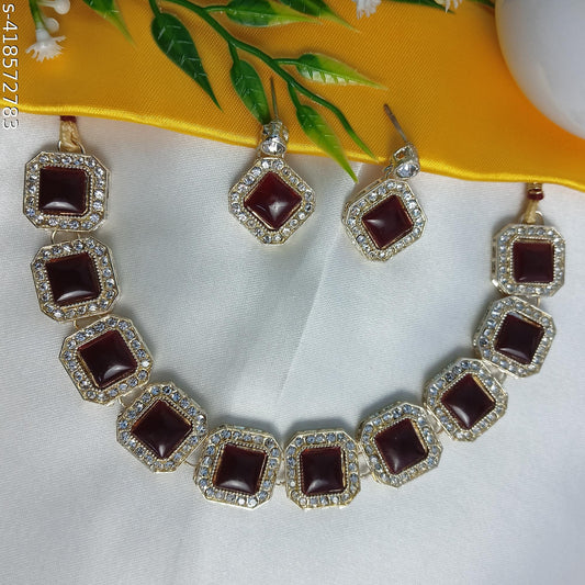 Kundan necklace jewelry set for women