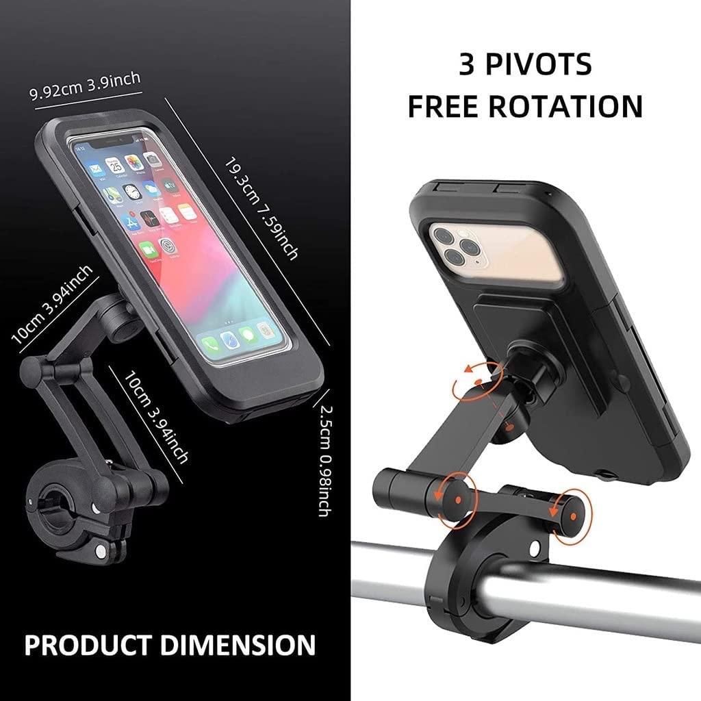 Universal 360 Rotation Bike Waterproof Cell Phone Holder. mkp0fp-jd