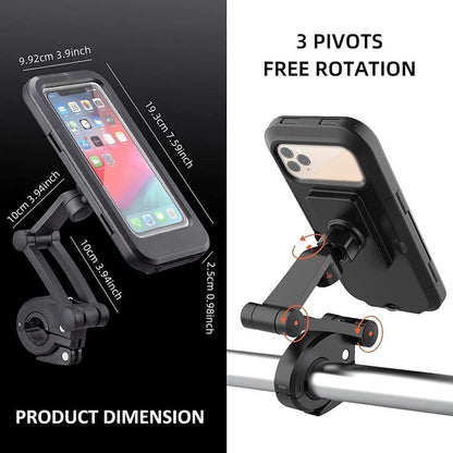 Universal 360 Rotation Bike Waterproof Cell Phone Holder. mkp0fp-jd
