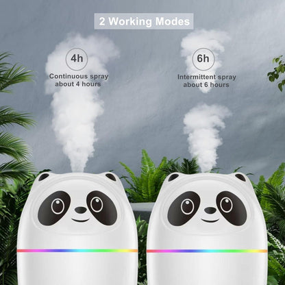 Cool mist panda humidifier with 7 color night light mist spray mkp0fp-jd