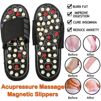 Acupressure and Magnetic Therapy Paduka Slippers for Full Body Blood Circulation For Men and Women mkp0fp-jd