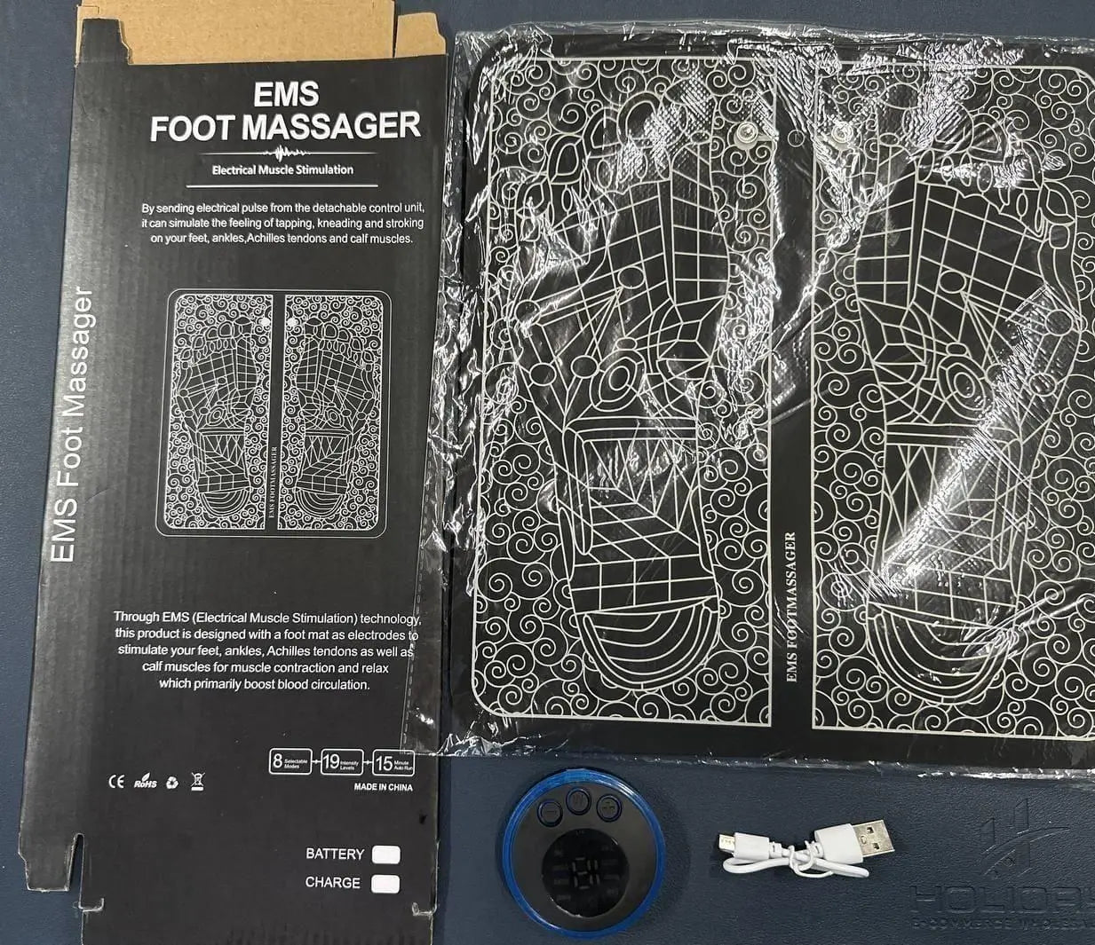 Foot Massage Pain Reliever, Wireless Electric EMS Massage Machine mkp0fp-jd