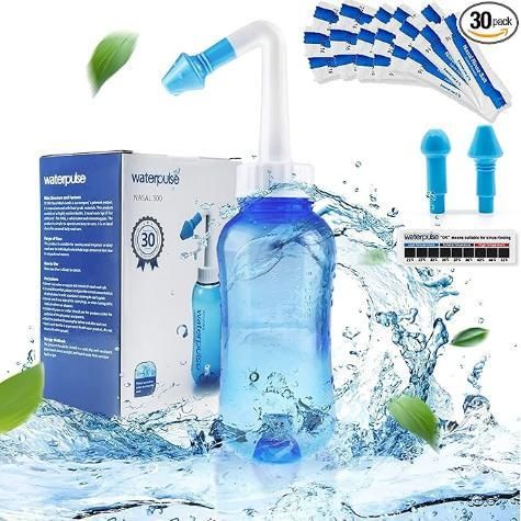 Neti Pot for Sinus Cleaning | BPA-Free Nose Wash Cleaner for Adults & Kids mkp0fp-jd