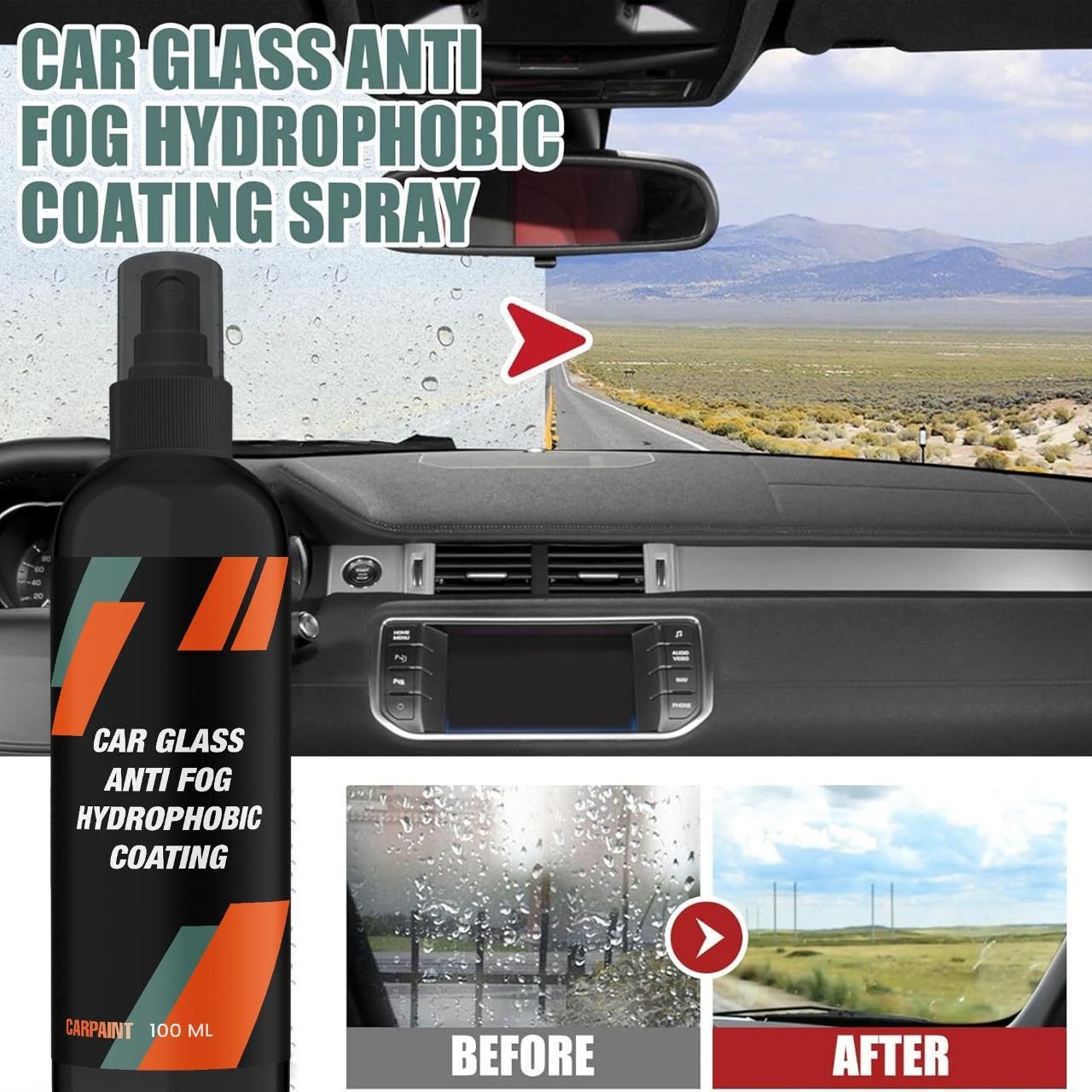 Car Glass Anti-Fog Hydrophobic Coating 100ml(Pack Of 1) mkp0fp-jd