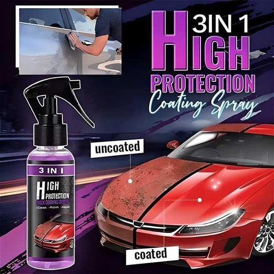 3 in 1 High Protection Quick Car Ceramic Coating Spray - Car Wax Polish Spray (Pack 1) mkp0fp-jd
