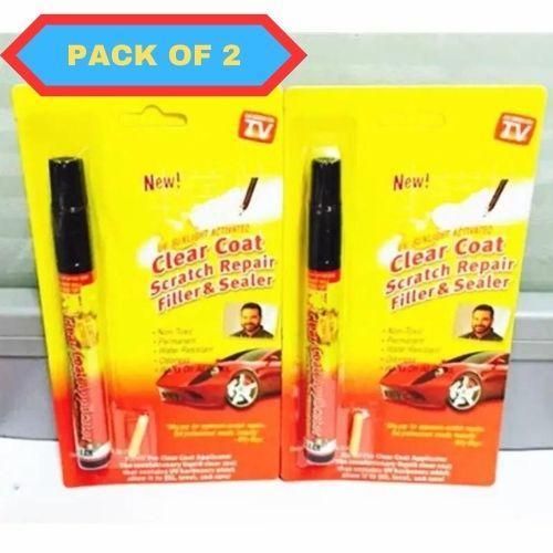UV Sunlight Activated Clear Coat Scratch Remover Pen (Pack of 2) mkp0fp-jd