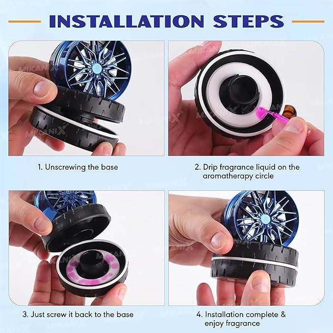 Car Aromatherapy Solar Powered Wheel mkp0fp-jd