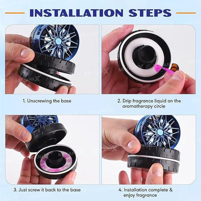 Car Aromatherapy Solar Powered Wheel mkp0fp-jd