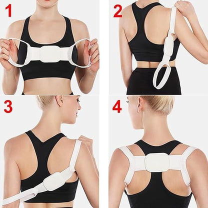 Shoulder & Back Straightener Elastic Spine Support Posture Corrector Belt mkp0fp-jd