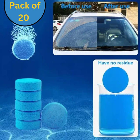 Car Windshield Glass Concentrated Washer Tablets (Pack of 20) mkp0fp-jd