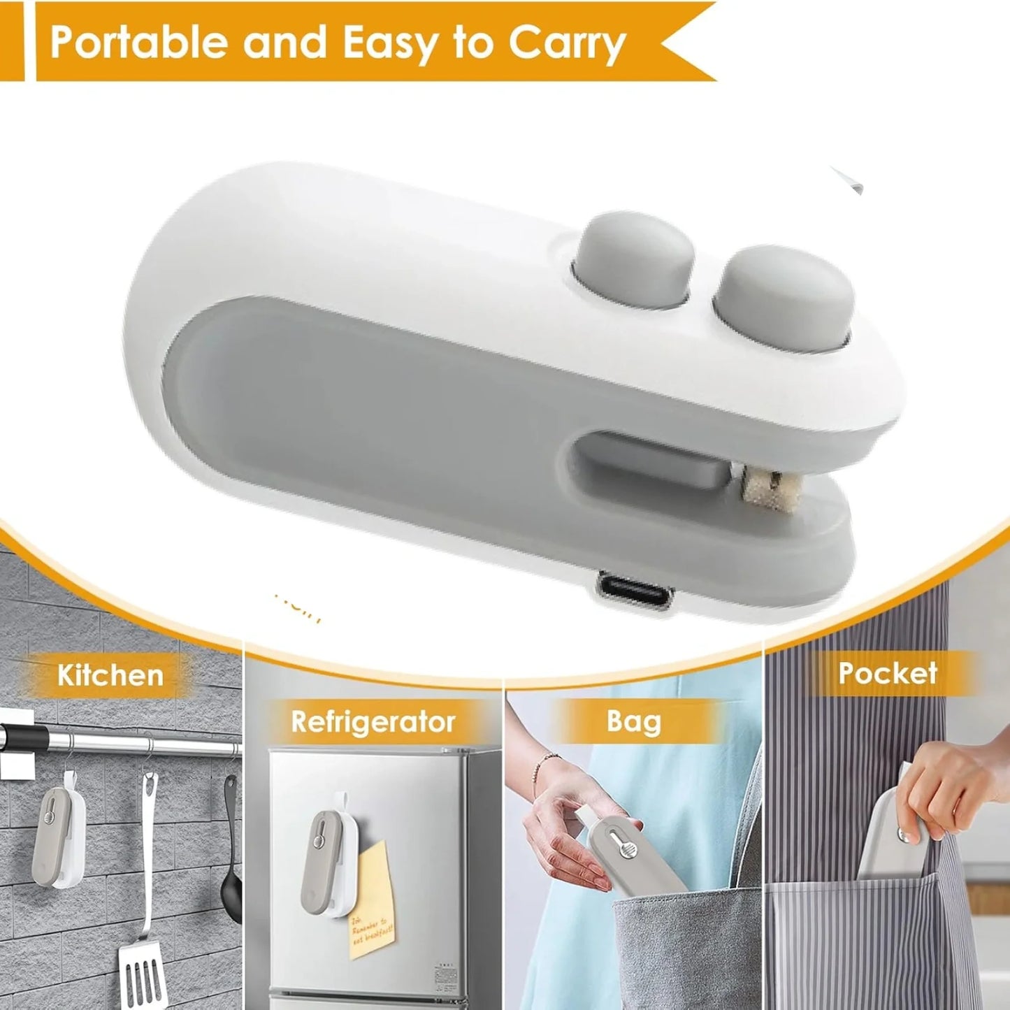 Portable Mini Sealing Machine for Airtight Bag Sealing | Battery Operated 🔥