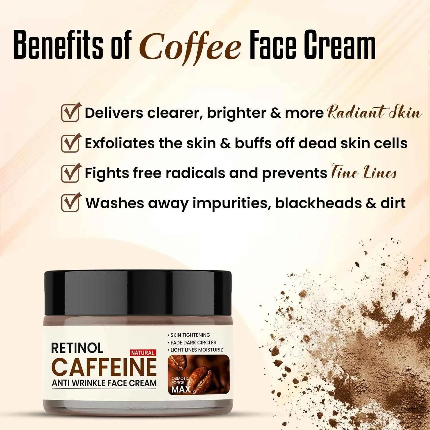 Retinol Caffeine Anti Wrinkle Face Cream mkp0fp-jd