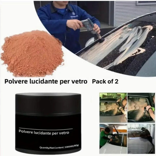 Polvere Lucidante Per Vetro Car Glass Polishing Powder 80g (Pack of 2) mkp0fp-jd