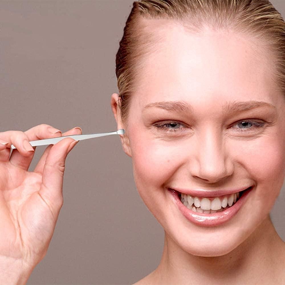 6 Pieces Ear Wax Removal Smooth Stainless Steel Kit mkp0fp-jd