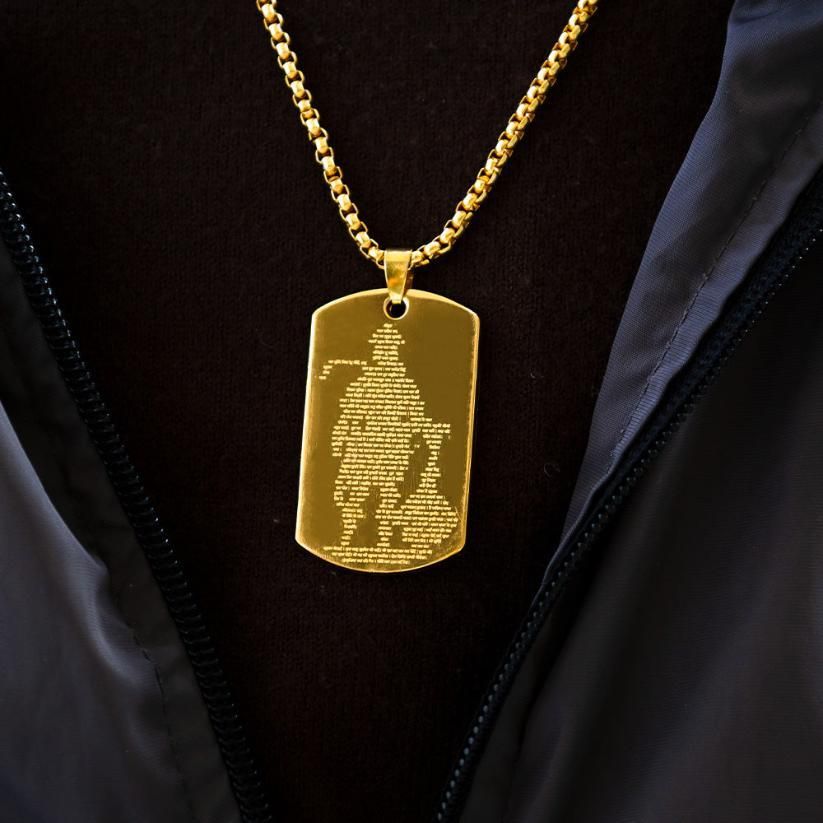 Hanuman Chalisha Pendant with Chain mkp0fp-jd