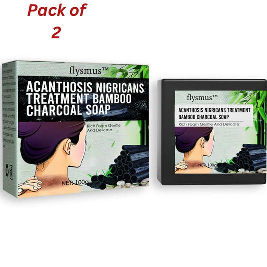 Acanthosis Nigricans Treatment Bamboo Charcoal Soap 100g (Pack of 2) mkp0fp-jd