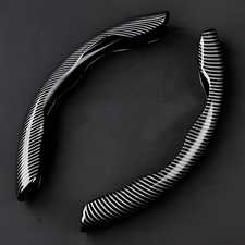 New Carbon Fiber ABS Texture Steering Wheel Grip Cover for Cars mkp0fp-jd