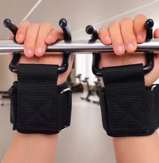 Weight Lifting Rod Hooks Wrist Support (Pair of 1) mkp0fp-jd