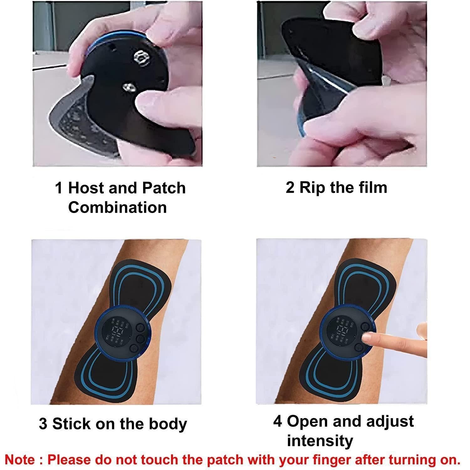 Mini Massager with 8 Modes and 19 Strength Levels,Rechargeable Electric Massager for Shoulder,Arms,Legs,Back Pain for Men and Women mkp0fp-jd
