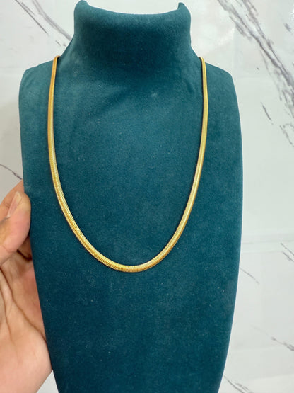Men's Golden Snake Chain mkp0fp-jd