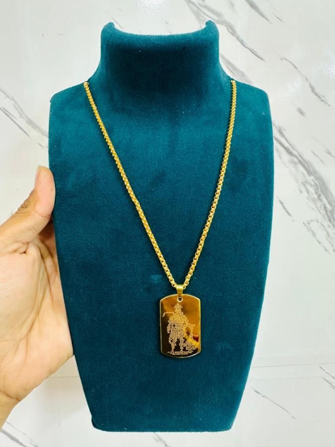 Hanuman Chalisha Pendant with Chain mkp0fp-jd
