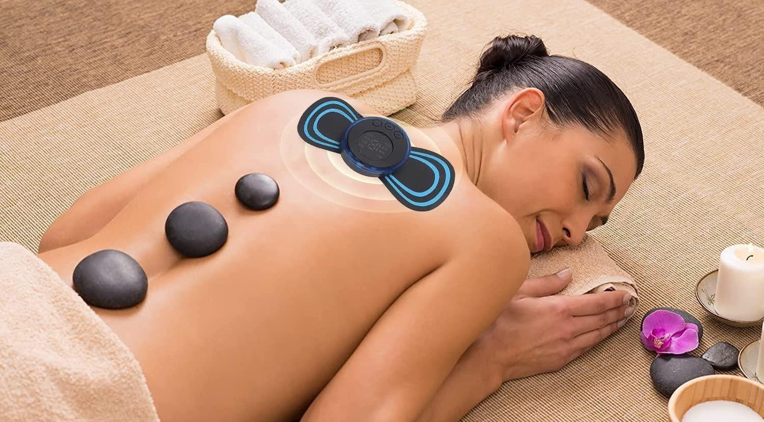 Mini Massager with 8 Modes and 19 Strength Levels,Rechargeable Electric Massager for Shoulder,Arms,Legs,Back Pain for Men and Women mkp0fp-jd